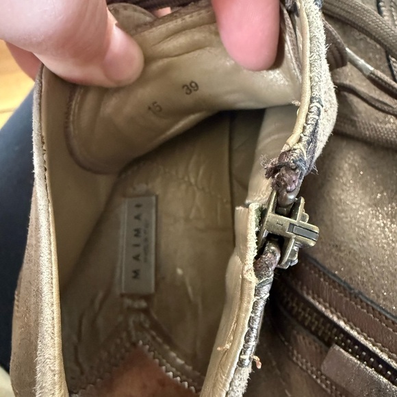 MaiMai gold high top sneakers - Picture 9 of 9